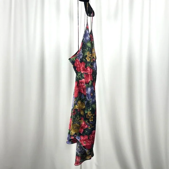 Vintage 90s Floral Slip Dress Linda for Eaton Spaghetti Straps - Picture 5 of 13
